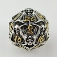 thumbnail image 3 of Hollow Skull DND Metal Polyhedral Dice Set, 7 Piece, 3 of 6
