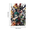 thumbnail image 2 of My Hero Academia Tapestry, Anime Wall Poster Art, Wall Tapestry For Bedroom Living Room Dorm Room, Wall Hanging For Festival Party Events Background Photography Backdrop, 60x40 Inch, 2 of 9