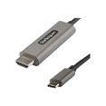 thumbnail image 1 of StarTech.com 16ft (5m) USB C to HDMI Cable 4K 60Hz with HDR10, Ultra HD USB Type-C to 4K HDMI 2.0b Video Adapter Cable, USB-C to HDMI HDR Monitor/Display Converter, DP 1.4 Alt Mode HBR3 - Thunderbolt 3 Compatible (CDP2HDMM5MH) - Adapter cable - 24 pin USB-C male to HDMI male - 16.4 ft - black - 4K support, active, 1 of 4