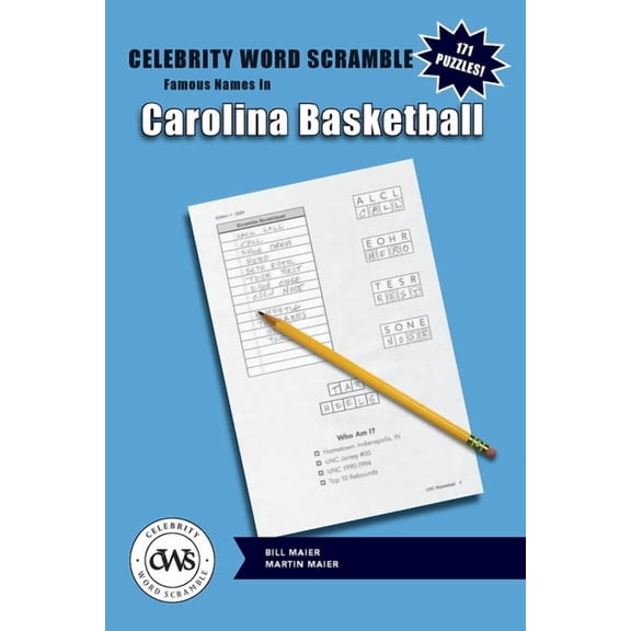 Celebrity Word Scramble Famous Names in Carolina Basketball, (Paperback)