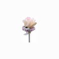 thumbnail image 1 of 2 PCS Boutonniere de boda Flor artificial Novio Padrino Ramillete Traje de seda rosa para boda Prom Homecoming, champán oso de fresa Hogar, 1 of 4
