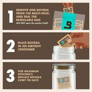 Boveda 58% Two-Way Humidity Control for Storing ½ oz – Size 4 – 10 pack – Moisture Absorbers for Small Storage Containers – Hydration packets in Resealable bag