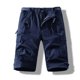 thumbnail image 3 of Multi Bolsillo Cargo Pantalones para Hombres Estiramiento Casual Cordón Clásico Pantalones Cortos de Verano con Bolsillos Múltiples, Pantalones Cortos de Cintura Elástica, 3 of 4