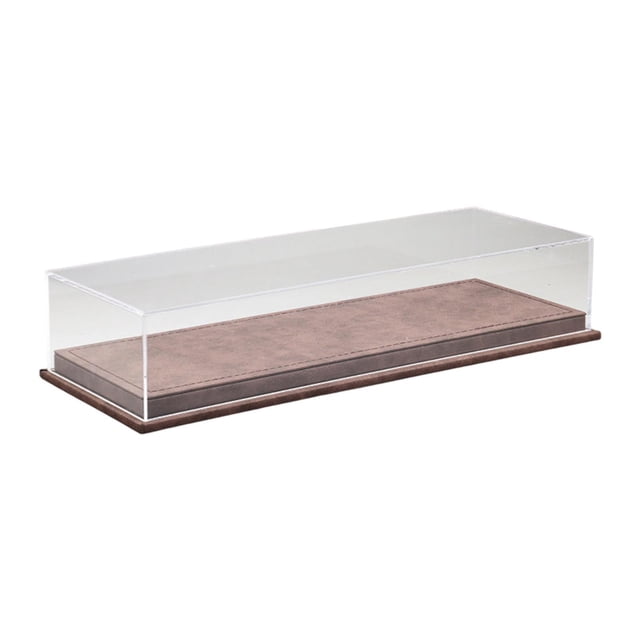 BELOVING 1/64 Model Car Display Case Decorative Clear Storage Box Toy Car Display Box Dark Chestnut