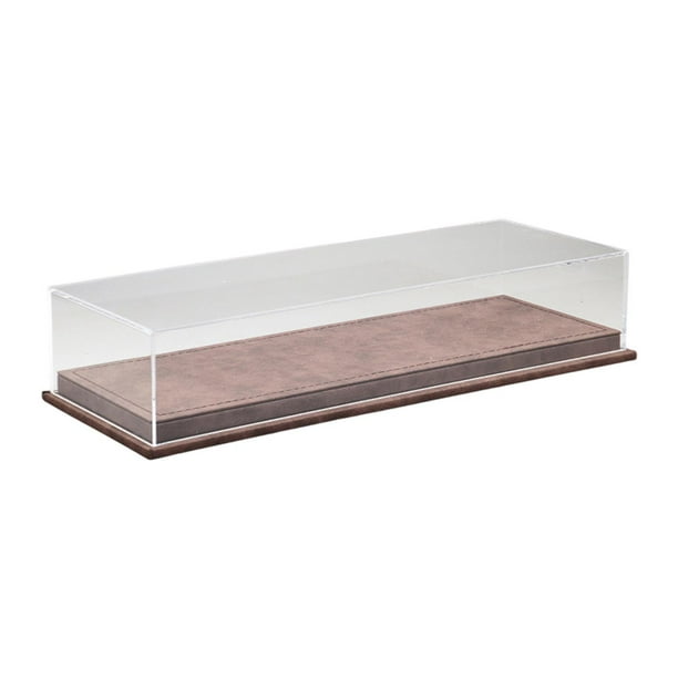 Vitrina organizadora para modelos de coches a escala 1:64, para guardar objetos de colección, decoración del hogar, caja de exhibición para coches Castaño oscuro
