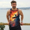 thumbnail image 6 of Rateoe Sunset Surfing Silhouette Pattern Sleeveless Gym Shirt Muscle Tee Breathable Workout Shirt Slim-Fit Tank Quick Dry Fit Muscle Tank Top Bodybuilding Sleeveless T Shirt-4X-Large, 6 of 7