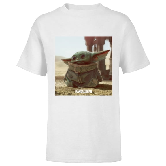 Star Wars The Mandalorian The Child - Short Sleeve T-Shirt for Kids - Customized-White