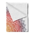 thumbnail image 2 of Mandala Soft Flannel Fleece Throw Blanket, Geometric National Motif with Gradient Tone Effects Petal Heart Forms Medallion, Cozy Plush for Indoor and Outdoor Use, 70" x 90", Multicolor, by Ambesonne, 2 of 5