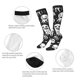 thumbnail image 3 of Fotbe Black White Spooky Ghosts Calcetas Divertidas Estampadas para Hombre y Mujer, Calcetas de Algodón hasta la Rodilla para Caminar, Correr, Enfermería y Embarazo, 3 of 6
