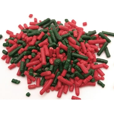 Holiday Bulk Xmas Decorative Baking Green Red Jimmies Christmas Mix ...