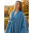 thumbnail image 5 of Kukuzhu Shawl Wraps for Women ponchos Ruana Cape Open Front Duster Cardigan Sweaters for Fall Winter, 5 of 8