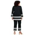 thumbnail image 2 of Avenue Women's Plus Size Border Stripe Tunic, 2 of 2