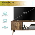 thumbnail image 2 of ZENSTYLE Coffee Table Tea Table with Open Storage Shelf Vintage Organizer Home Furniture, 2 of 9