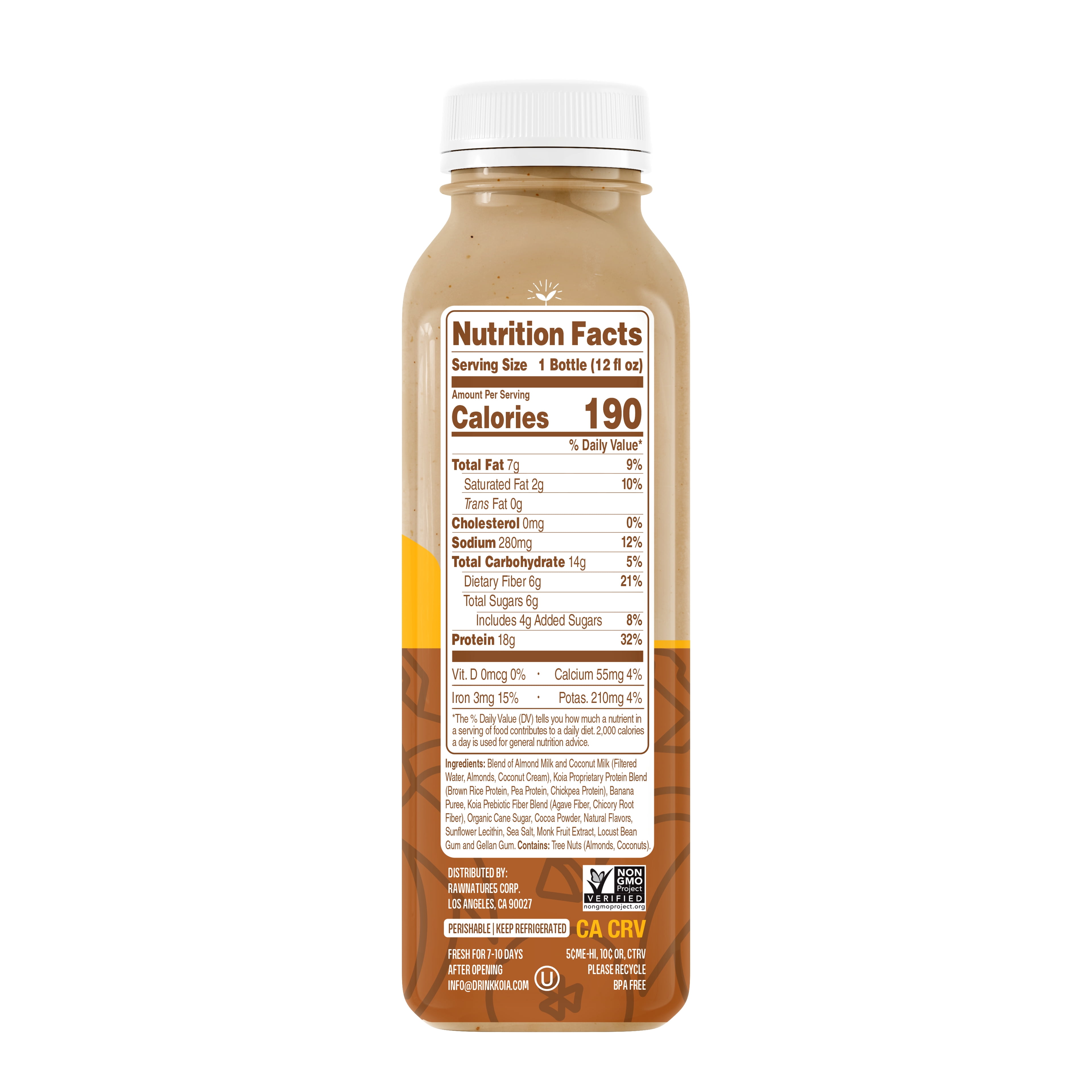 Koia Protein Nutritional Shake, Chocolate Banana, 18g Plant Protein, Non-Dairy Ready to Drink