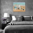 thumbnail image 2 of Beach Sea Turtle Wall Art Coastal Ocean Pictures Wall Decor Nautical Seascape Canvas Paintings Modern Artwork Home Decoration for Bathroom Living Room Bedroom Office Framed 16"x12", 2 of 6