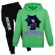 thumbnail image 1 of Moonsky Girl/boy Fashion Casual Long Sleeve Wednesday Printed Hooded Sweatshirt Pants Set Hoodies New Logo Fashion Cool Hoodie Men Women Sweatshirts(170#Green), 1 of 1