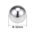 thumbnail image 2 of Unique Bargains Boules de Roulement 32mm, Acier Inoxydable 304 Boule de Précision G100, 2 of 2