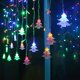 thumbnail image 1 of Luces de cortina, cadena de luces LED de 96 3 m x 0,65 m, 8 modos de iluminación, decoración de ventanas, Navidad, bodas, cumpleaños, hogar, patio RGB [clase energética G], 1 of 5