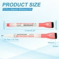 thumbnail image 2 of Stylo Magnétique pour Tableau Blanc, Pointe Fine 0,5-1 mm Effaçable à Sec Marqueurs Rouges, 10 Pcs, 2 of 6
