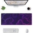 thumbnail image 2 of Purple Topographic Map Mouse Pad Large XL Geographic Contour Gaming Mousepad Extended Long Keyboard Desk Mat with Non-Slip Rubber Base for Office Laptop Computer 31.5x11.8, 2 of 6