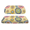 thumbnail image 2 of Pzuqiu Floral Mandala 2-Piece Golf Cart Seat Covers Set - Breathable Washable Protective Cover for Women Golf Lovers, 2 of 9