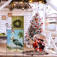 thumbnail image 5 of Welcome Christmas Coastal Seabird Large House Flag, Xmas Garden Yard Decorative Beach Ocean Home Outside Decorations, Winter Nautical Sea Burlap Outdoor Decor Double Sided 28 x 40, 5 of 6