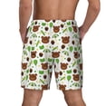 thumbnail image 3 of Qekee Cute Bear print Mens Swim Quick Dry Stretch Swim Shorts Lining Bathing Suits Swimwear Beach Shorts with Pockets, 3 of 9