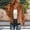 Coffee women's long sleeve zip jacket a1, variant on Women's Long Sleeve Zip Jacket Collared Casual Basic Solid Outerwear for Holiday Travel Fall Fashion Clothes, Coffee L