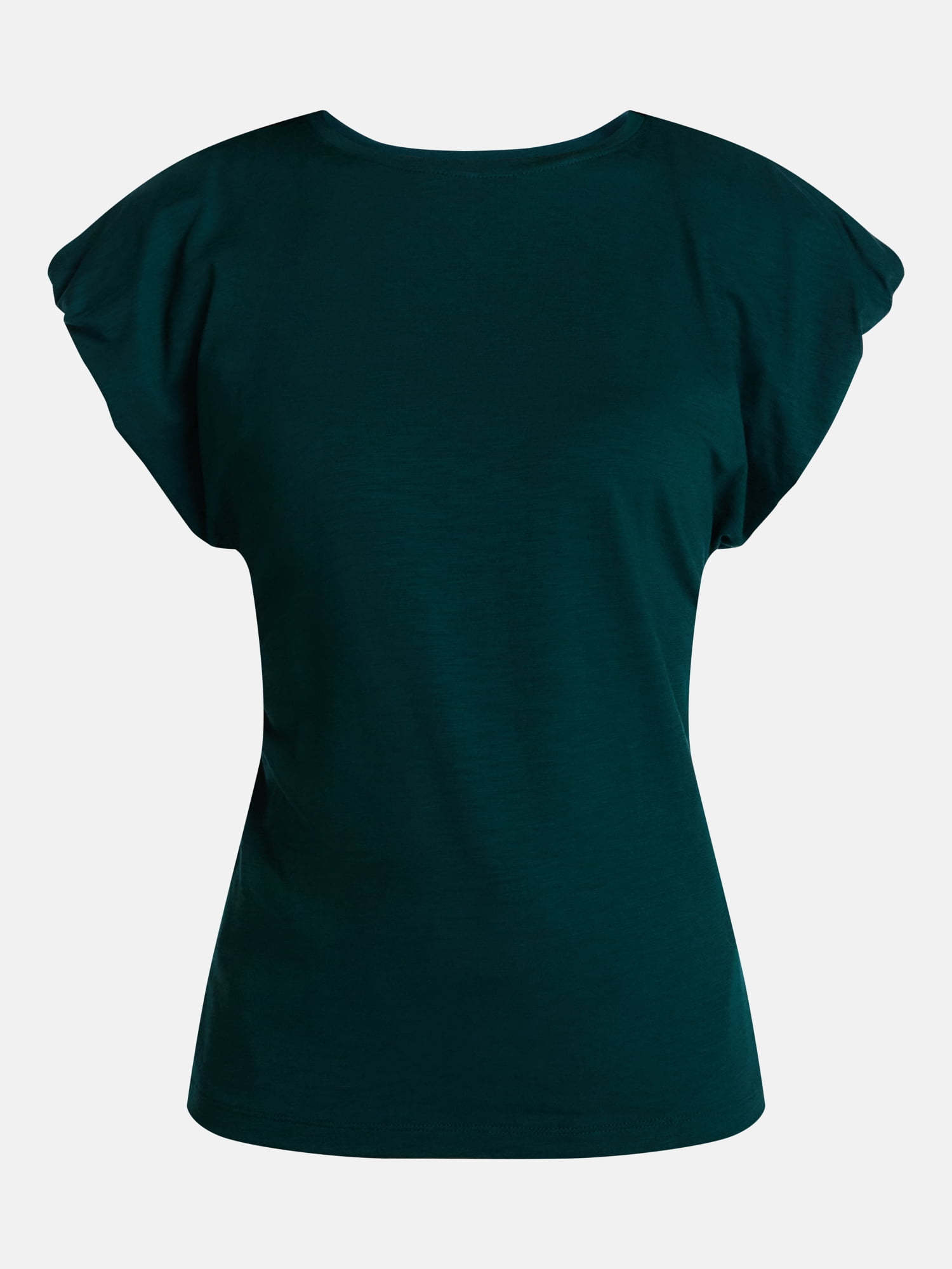 Scenario Women's and Women's Plus Tee with Short Bubble Cap Sleeves, Sizes XS-4X