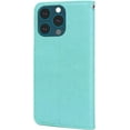 thumbnail image 2 of Phone Case for iPhone 13,Rose Flower Luxury Flip Leather Cover with Card Holder Credit Cards Slot Cash Pockets [Wrist Strap][Kickstand] Wallet Case for iPhone 13 RS Green, 2 of 14