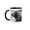 Black/White, variant on 3drose, Beautiful Black Labrador Retriever Dog Pet Photo Side Profile, 11oz Two-tone Black Mug