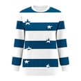 thumbnail image 4 of Smsaxvxz Oversize Sweatshirts for Women Casual Floral Printed Crewneck Long Sleeve Pullover Tops Fall Winter Fashion Outfits Clothes Navy L, 4 of 6