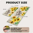 thumbnail image 3 of Sunflower Kitchen Rugs 2PCS Cushioned Anti Fatigue Yellow Vintage Floral Farmhouse Kitchen Mat for Floor Non Slip Waterproof Comfort Standing PVC Kitchen Rugs Set for Sink, Laundry Room, Office, 3 of 6