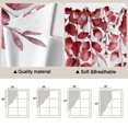 thumbnail image 5 of Swag Valance Curtains for Windows, Red Eucalyptus Leaves Light Filtering Kitchen Curtains with Rod Pocket, Spring Summer Botanical Decorative Window Treatment Valances for Living Room, 36x63 - 2 PCS, 5 of 9