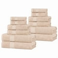 thumbnail image 2 of Superior Kendell Egyptian Cotton 12-Piece Towels Set, Ivory, 2 of 10