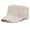 Khaki, variant on Sport Cap Mesh Hole Solid Color Flat Top Peaked Hat for Women Girls