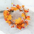 thumbnail image 2 of Boho Vela Anillos Zulema Coronas Pilar 4.72in Hojas de arce, 2 of 8