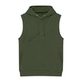 thumbnail image 6 of Xcmzpl Men's Carrier Hoodie Sleeveless Big Pet Pouch Sweatshirt Puppy Kitten Holder Carrier Pullover Top Kangaroo Pocket Sweat Shirts for Men, 6 of 6