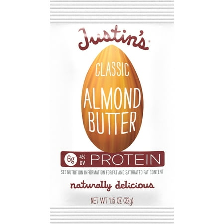Justin's Almond Butter Squeeze Pack, 1.15 Oz, Pack Of 10