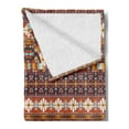 thumbnail image 2 of Colorful Soft Flannel Fleece Throw Blanket, Abstract Geometrical Native Aztec Style Composed Arrow Shaped Pattern Print, Cozy Plush for Indoor and Outdoor Use, 60" x 80", Multicolor, by Ambesonne, 2 of 5