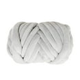thumbnail image 4 of Hilo grueso para tejer a mano, hilo grueso para crochet, hilo voluminoso para cojines Gris claro, 4 of 9
