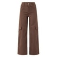 thumbnail image 6 of Women Pants Wear Multi Waist Three Pocket Trousers Waist Cargo Casual Pants Female Stylish Trousers, 6 of 8
