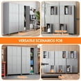 thumbnail image 7 of Aobabo 9 Doors Metal Storage Locker for Employees,Steel Locker for School Office Gym Bedroom,Industrial Steel Storage Locker with 27 Hooks,Dark Gray,Assembly Required, 7 of 7