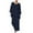 Dark Blue, variant on cfhntfmh Lounge Sets for Women Soft Round Neck Long Sleeve Oversized Tops Loose Wide Leg Pants 2 Piece Casual Outfits