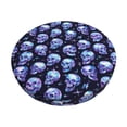 thumbnail image 1 of Disketp crystal Skull Funda Redonda para Taburete, Funda de Cojín para Silla de Bar Suave y Elástica-13 inch, 1 of 7