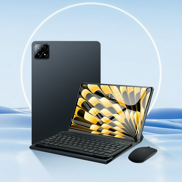 Tableta PC Android 14 de 10,1 pulgadas, pantalla ultradelgada HD, Bluetooth, WiFi 2,4G/5G, compatible con tarjeta de expansión, capacidad de batería de 10000 mA, tableta de 16 MP + 32 MP.
