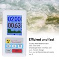 thumbnail image 3 of Geiger Counter Nuclear Radiation Detector High Accuracy Measurement, Multifunctional Design, Easy to Use for Home Outdoor Industry Laboratories, 3 of 7