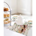 thumbnail image 4 of Easter Eggs Kitchen Dish Towels for Drying Dishes Set of 3, Watercolor Eggs Flowers Butterfly Spring Beige Waffle Weave Microfiber Hand Tea Bathroom Towels Quick Dry & Absorbent Towel 12x12, 4 of 7