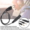 thumbnail image 1 of Headset Adapter, Black Wide Applicability Helicopter Headset Adapter  for David Clark Cable, 1 of 8