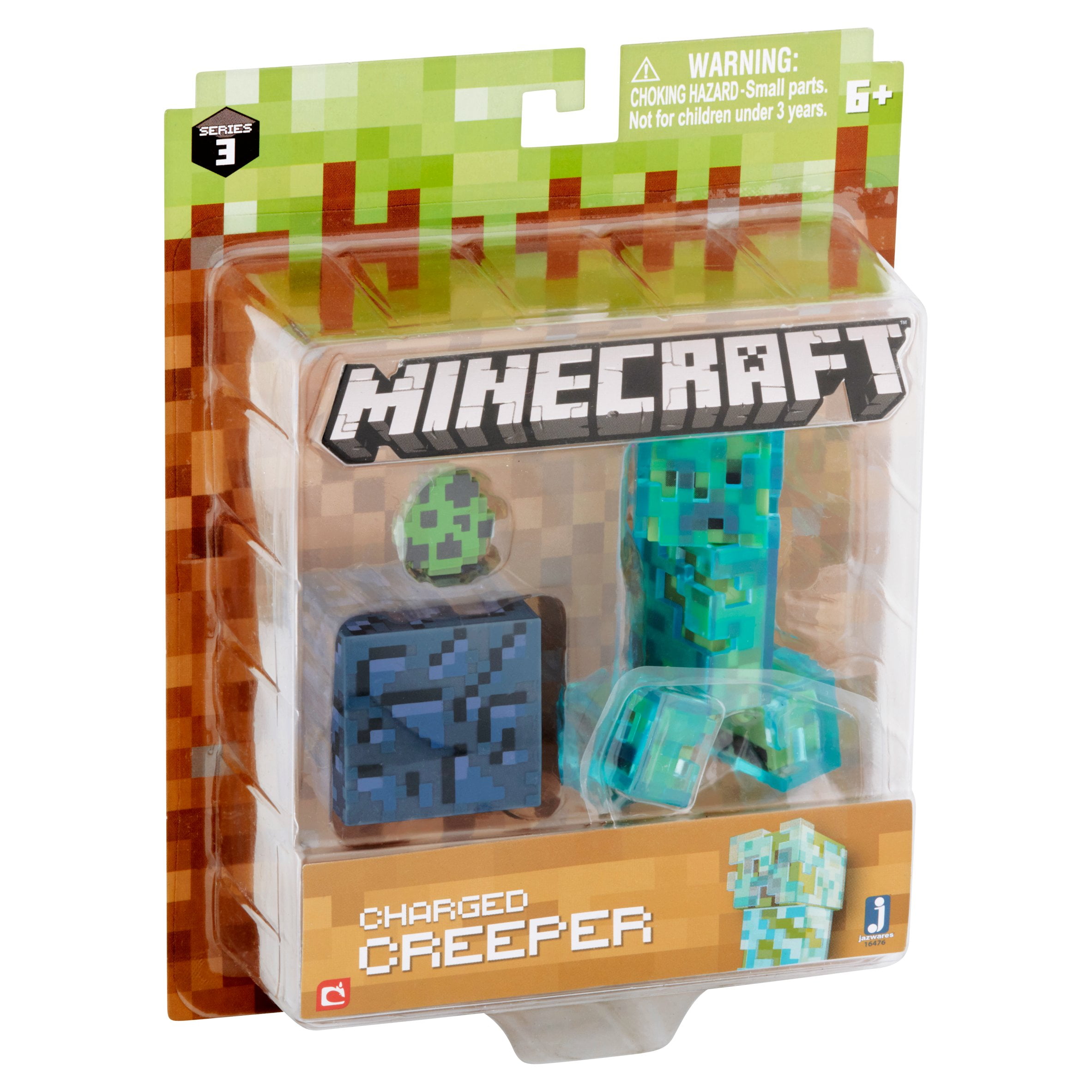 Jazwares Minecraft Series 3 Charged Creeper Figure 6 Walmart